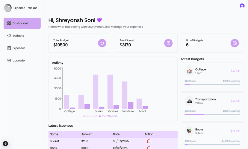 Expense Tracker preview